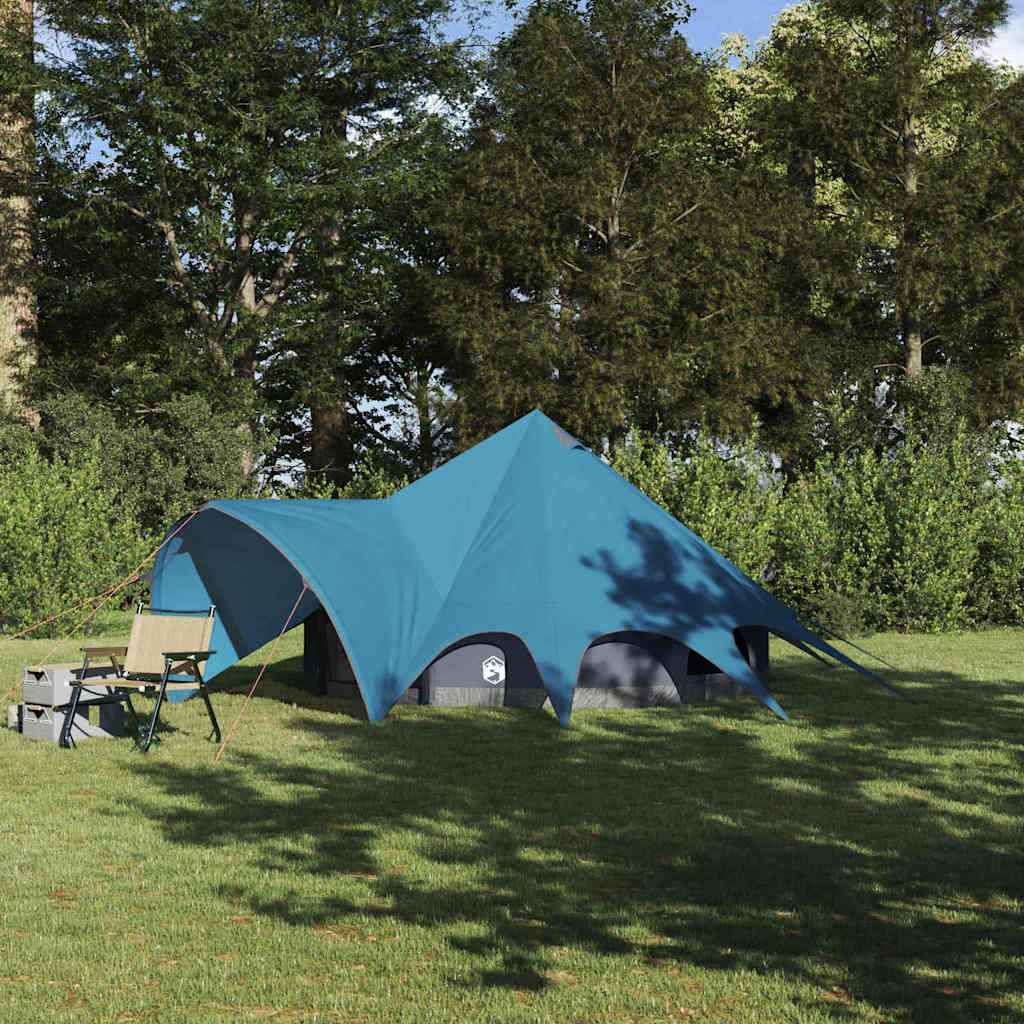 vidaXL Teepee Tent met dak Groen en Grijs 600 x 600 x 347 cm