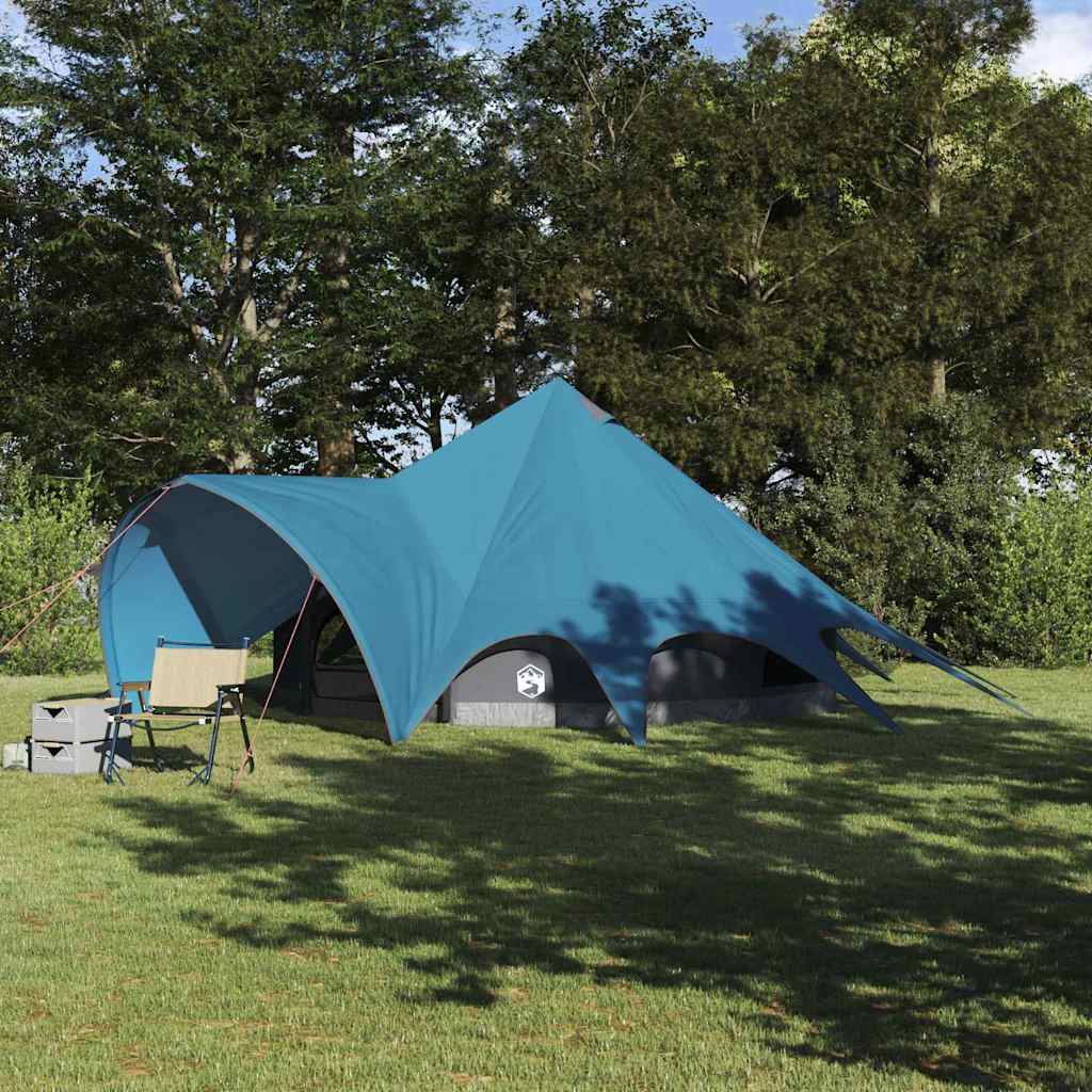 vidaXL Teepee Tent met dak Groen en Grijs 600 x 600 x 347 cm