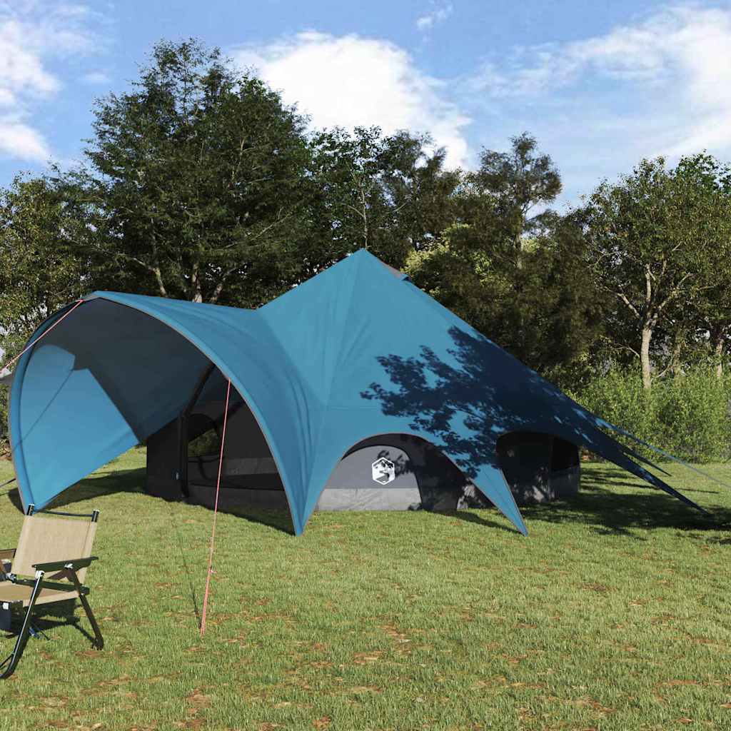 vidaXL Teepee Tent met dak Groen en Grijs 600 x 600 x 347 cm
