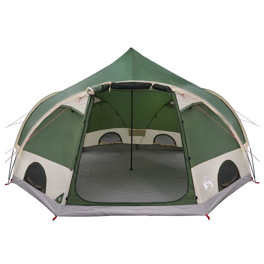 vidaXL Koepeltent met dak met opslag Groen 505 x 450 x 248 cm