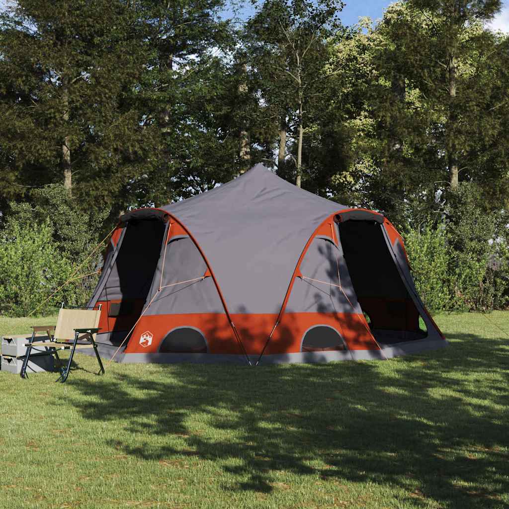 vidaXL Koepeltent met dak met opslag Groen 505 x 450 x 248 cm