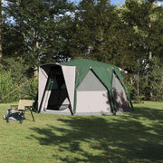 vidaXL Huisje Tent met dak met opslag Groen 425 x 396 x 222 cm