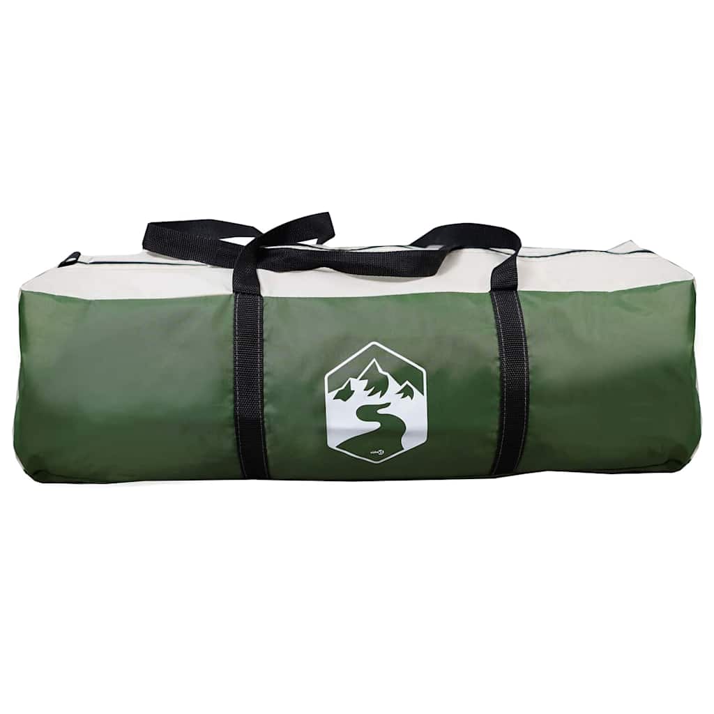 vidaXL Huisje Tent met dak met opslag Groen 425 x 396 x 222 cm