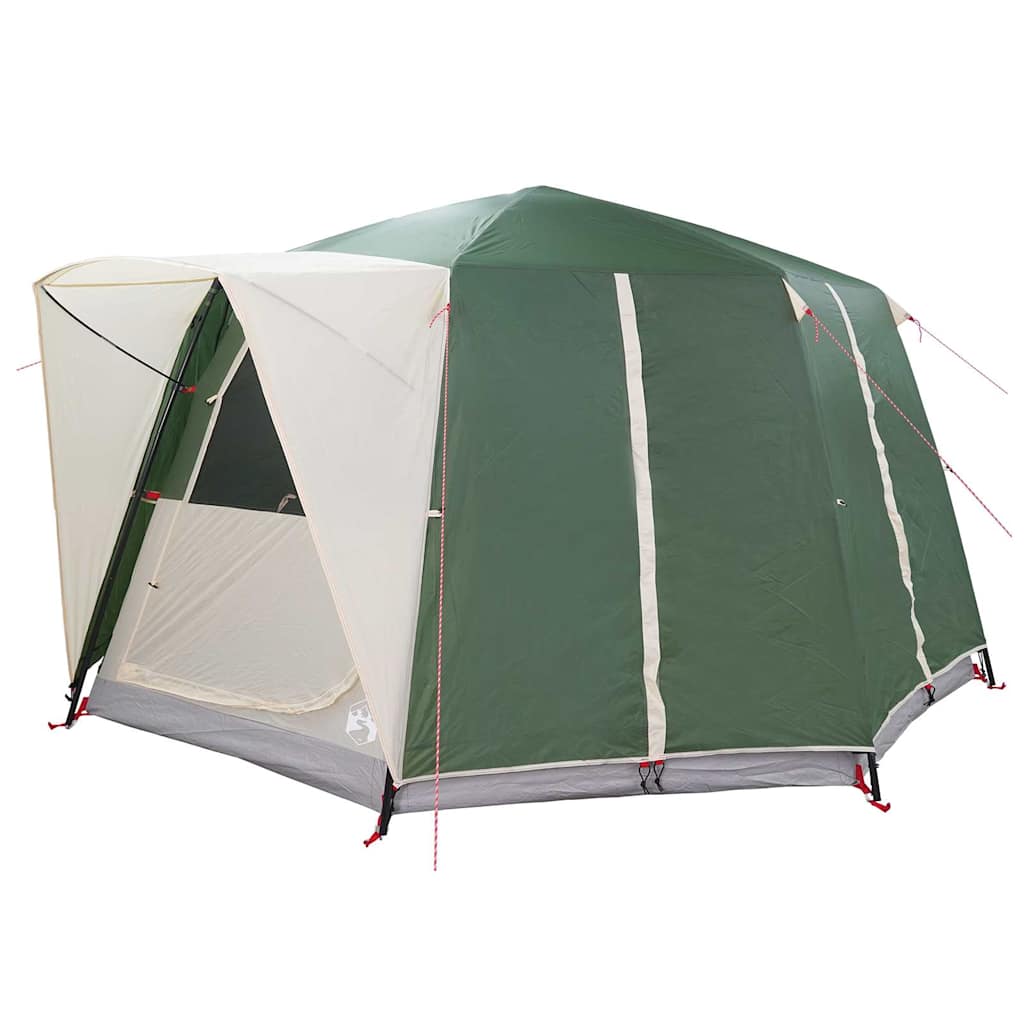 vidaXL Huisje Tent met dak met opslag Groen 425 x 396 x 222 cm