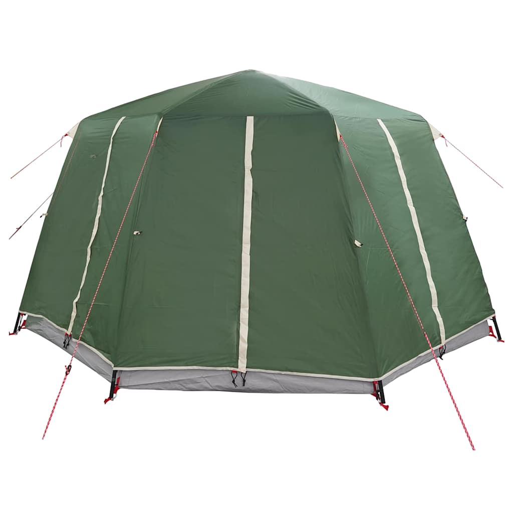 vidaXL Huisje Tent met dak met opslag Groen 425 x 396 x 222 cm