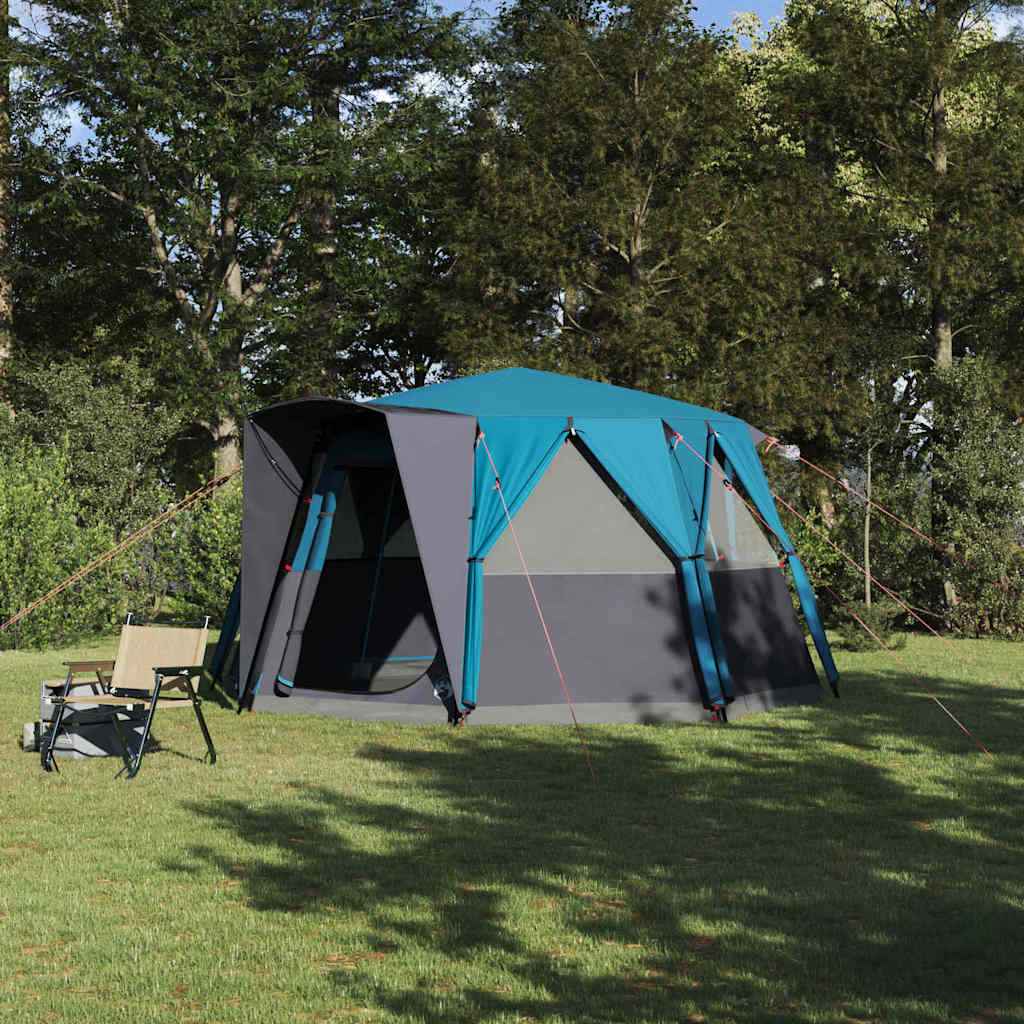 vidaXL Huisje Tent met dak met opslag Groen 425 x 396 x 222 cm
