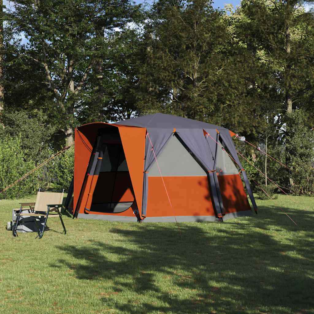vidaXL Huisje Tent met dak met opslag Groen 425 x 396 x 222 cm