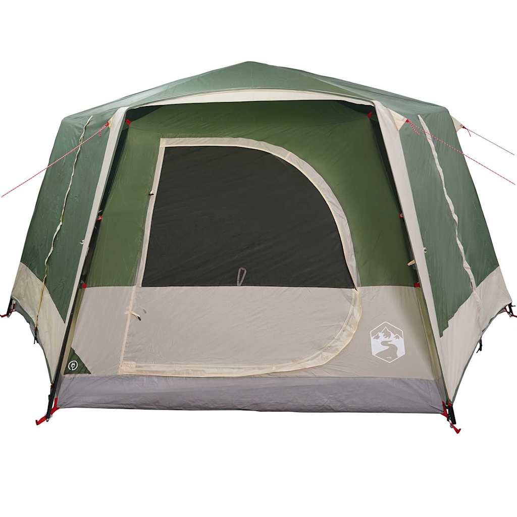 vidaXL Huisje Tent met dak met opslag Groen 400 x 350 x 212 cm