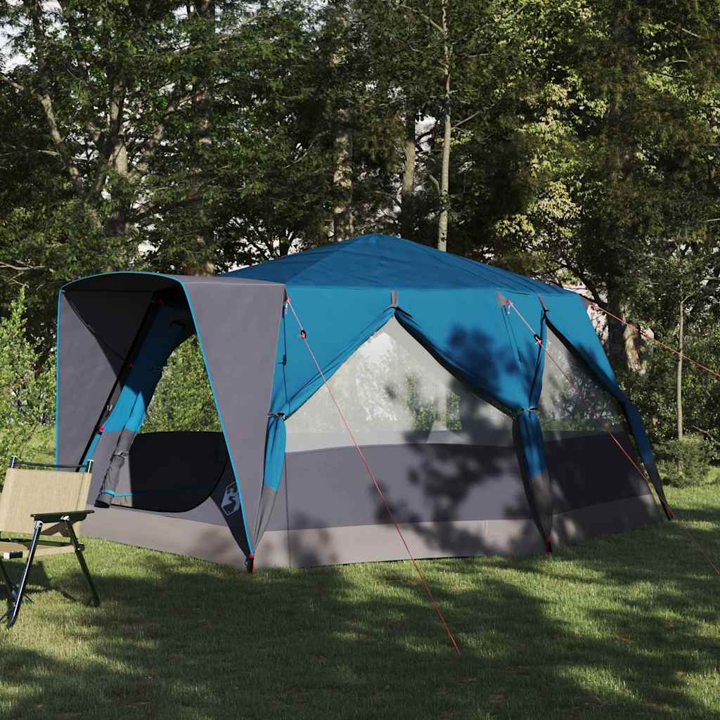 vidaXL Huisje Tent met dak met opslag Groen 400 x 350 x 212 cm