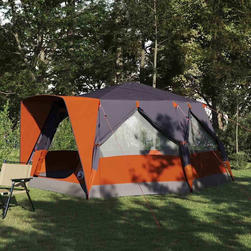vidaXL Huisje Tent met dak met opslag Groen 400 x 350 x 212 cm