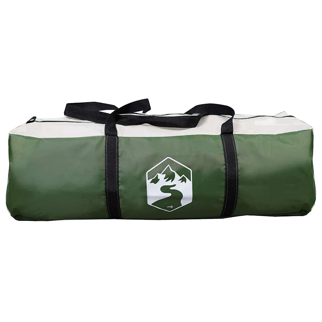 vidaXL Huisje Tent met dak met opslag Groen en Wit 320 x 320 x 203 cm