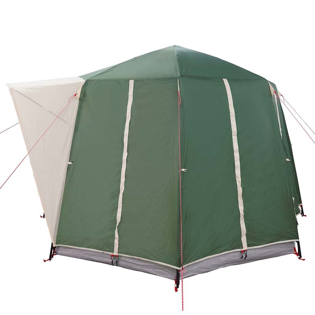 vidaXL Huisje Tent met dak met opslag Groen en Wit 320 x 320 x 203 cm