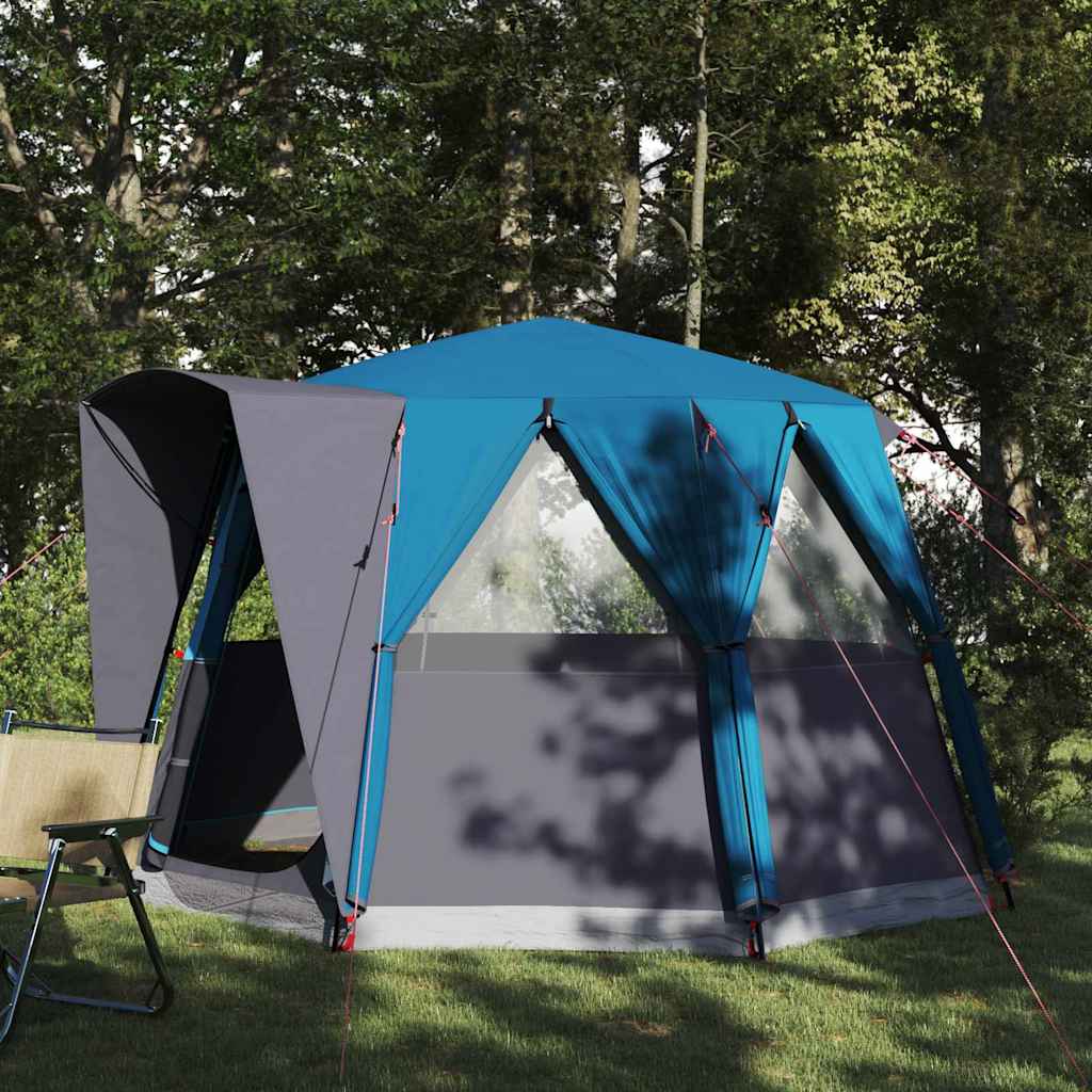 vidaXL Huisje Tent met dak met opslag Groen en Wit 320 x 320 x 203 cm