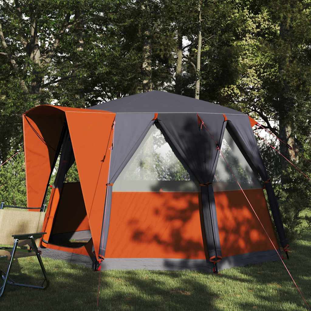vidaXL Huisje Tent met dak met opslag Groen en Wit 320 x 320 x 203 cm