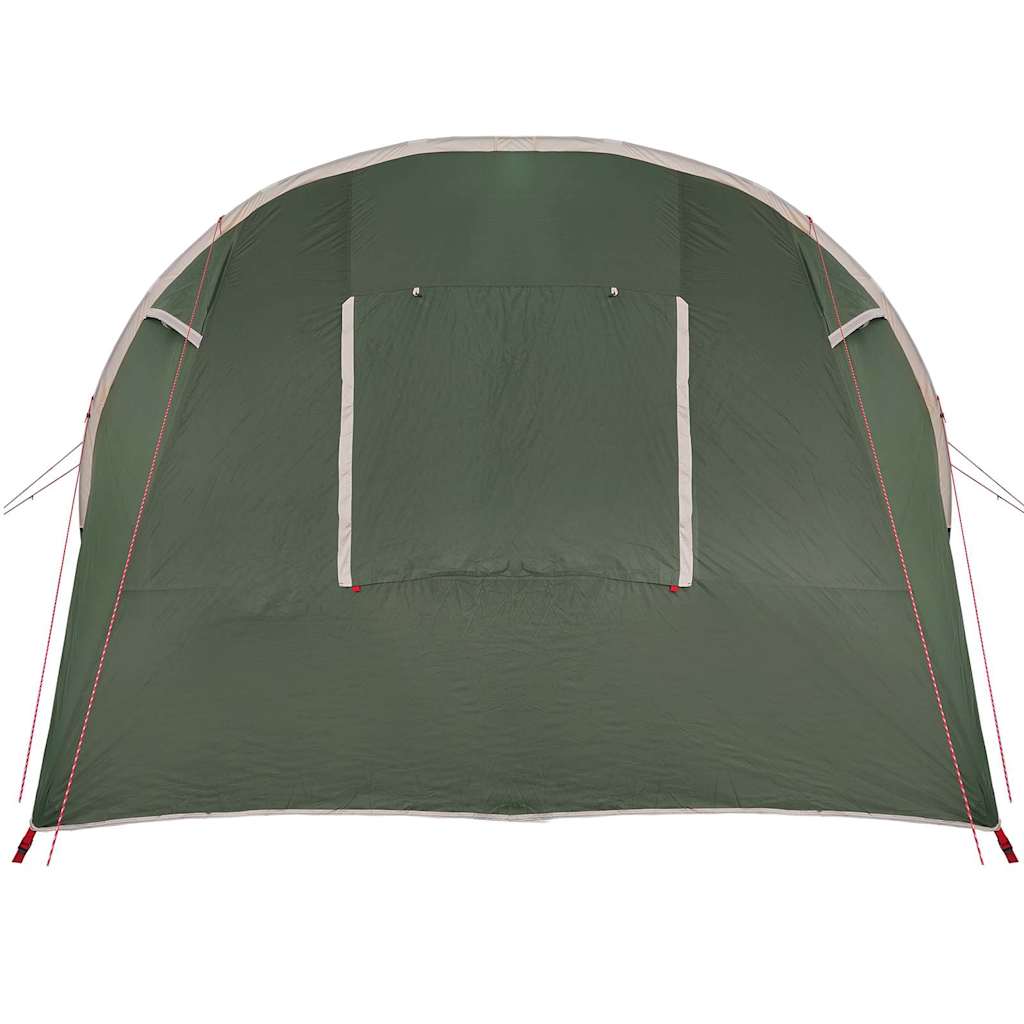 vidaXL Tunneltent met dak met opslag Groen en Wit 740 x 370 x 220 cm