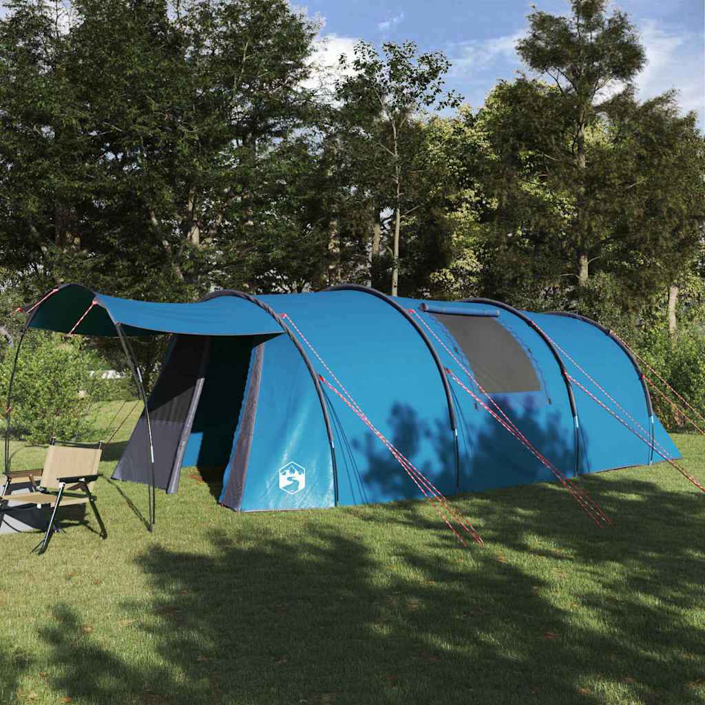vidaXL Tunneltent met dak met opslag Groen en Wit 740 x 370 x 220 cm