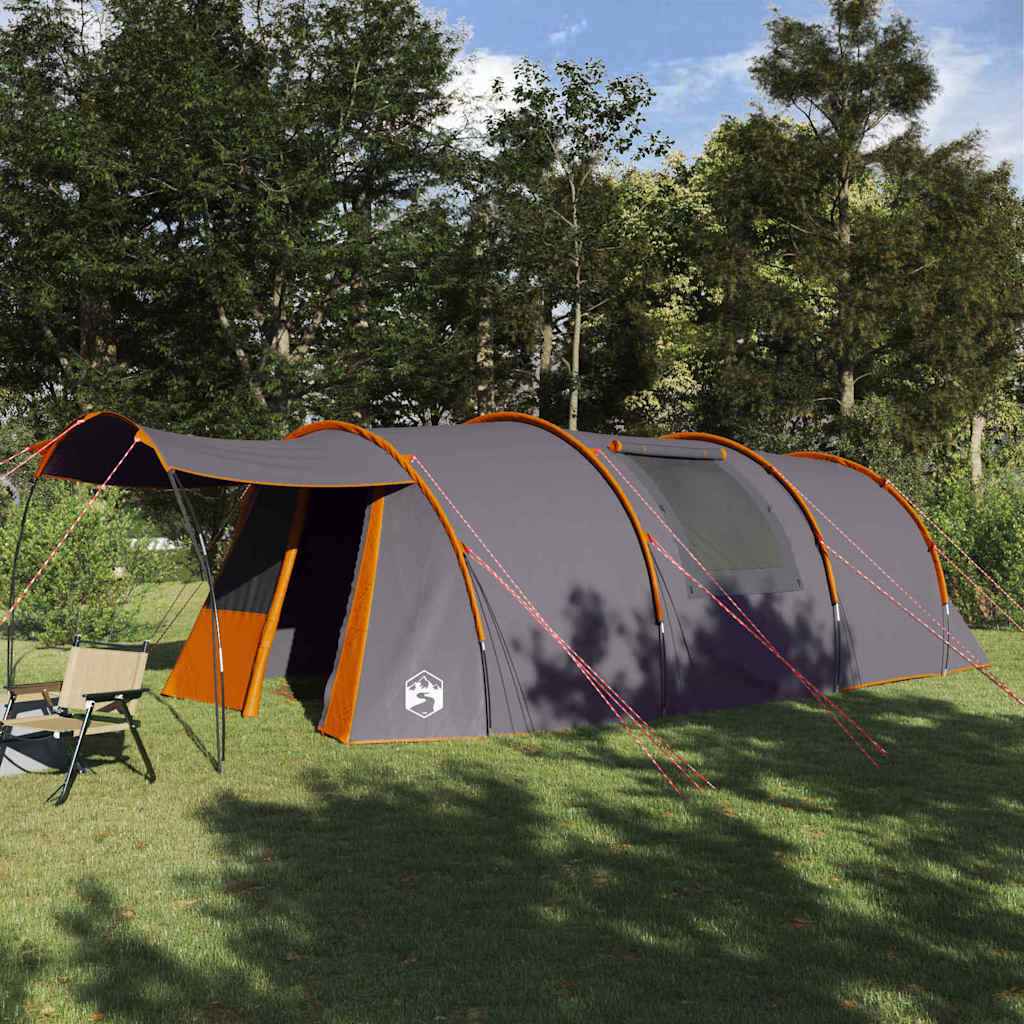 vidaXL Tunneltent met dak met opslag Groen en Wit 740 x 370 x 220 cm