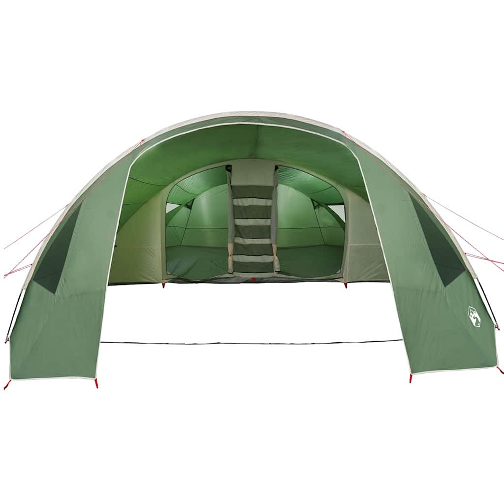vidaXL Tunneltent met dak met opslag Groen en Wit 700 x 590 x 215 cm