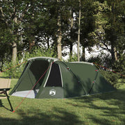 vidaXL Tunneltent met dak met opslag Groen en Wit 328 x 228 x 115 cm
