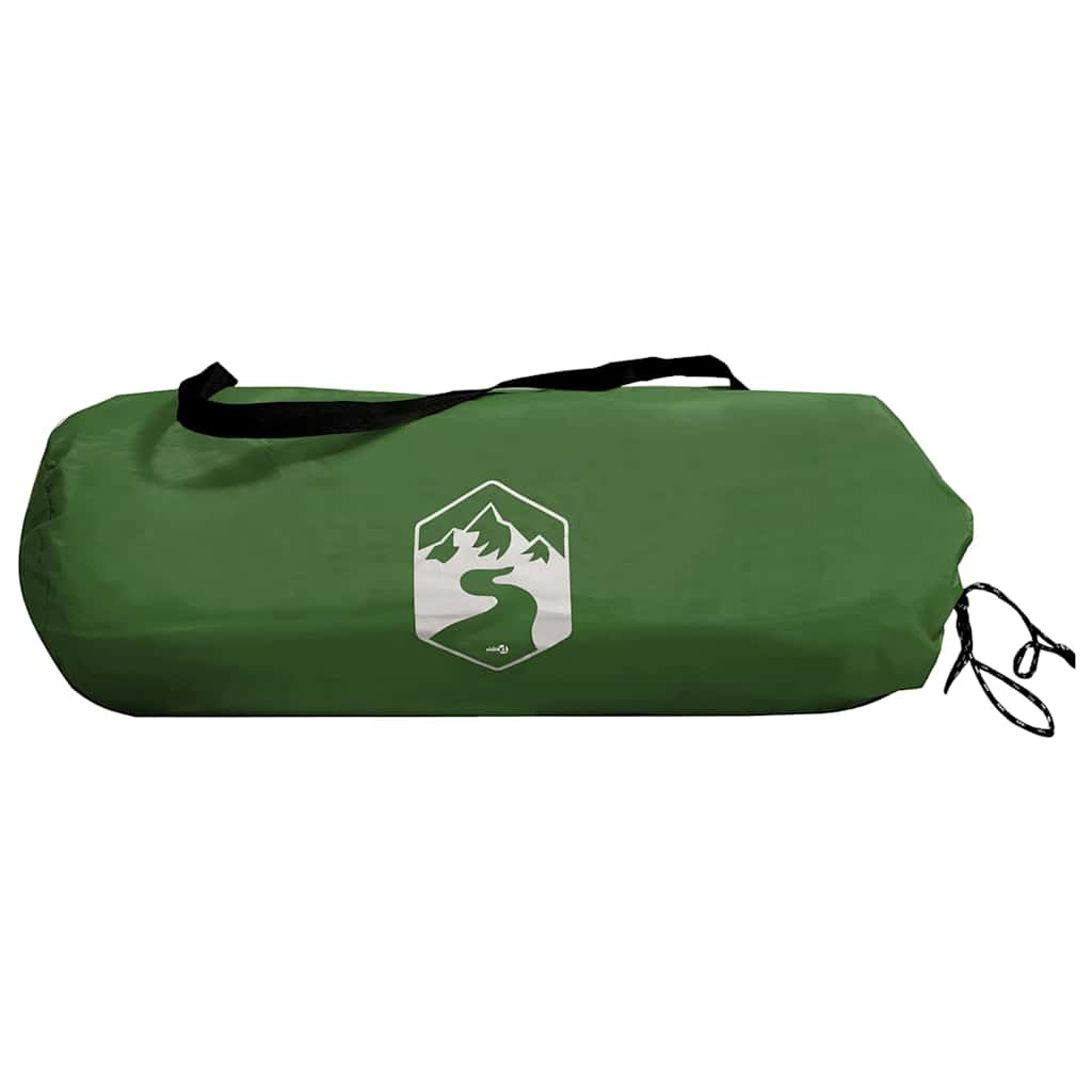 vidaXL Tunneltent met dak met opslag Groen en Wit 328 x 228 x 115 cm