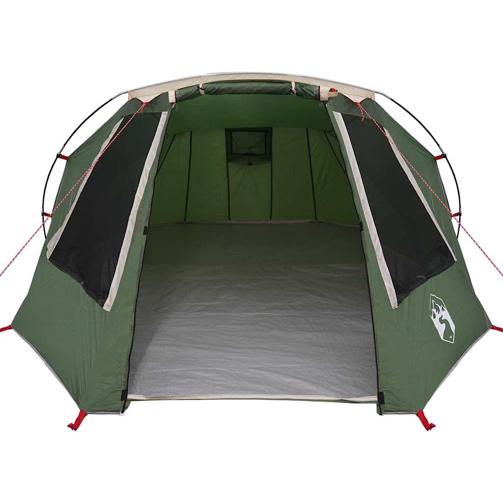 vidaXL Tunneltent met dak met opslag Groen en Wit 328 x 228 x 115 cm