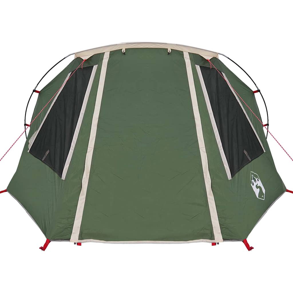 vidaXL Tunneltent met dak met opslag Groen en Wit 328 x 228 x 115 cm
