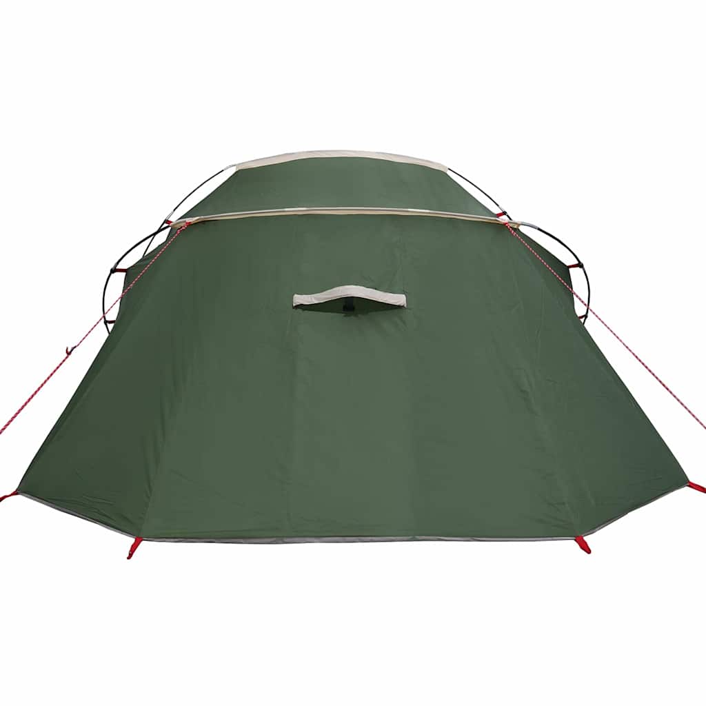 vidaXL Tunneltent met dak met opslag Groen en Wit 328 x 228 x 115 cm