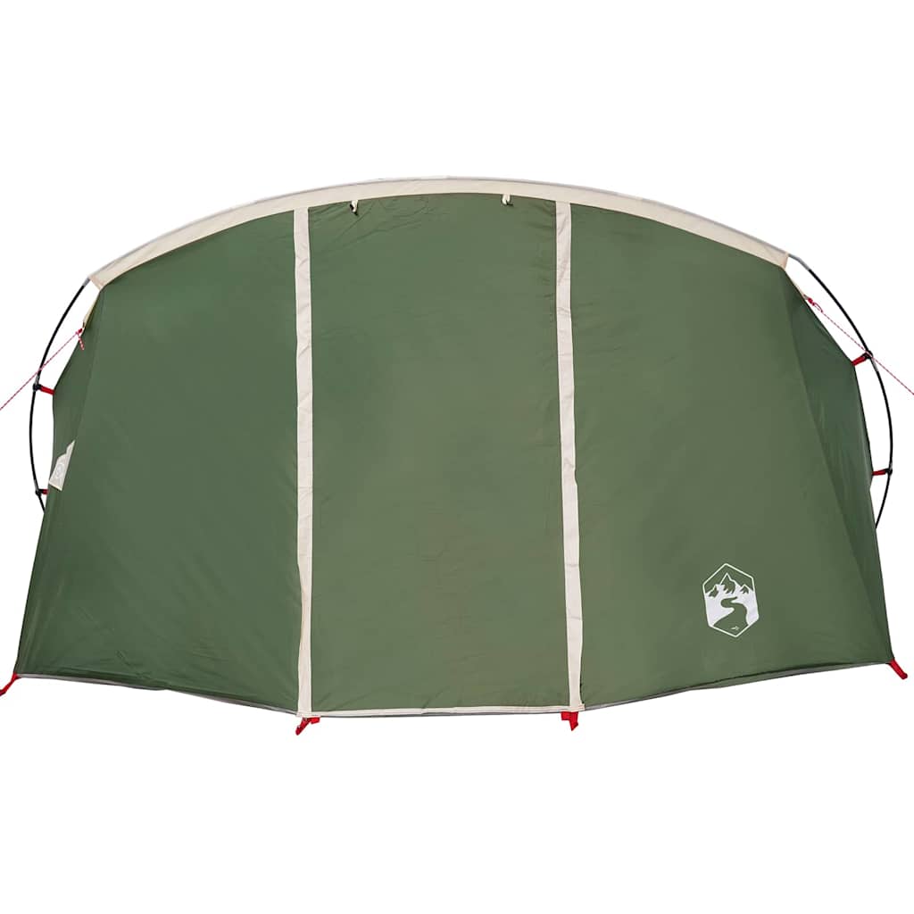 vidaXL Tunneltent met dak met opslag Groen en Wit 318 x 275 x 140 cm