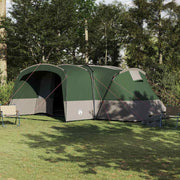 vidaXL Gezinstent met dak met opslag Groen en Wit 760 x 645 x 230 cm