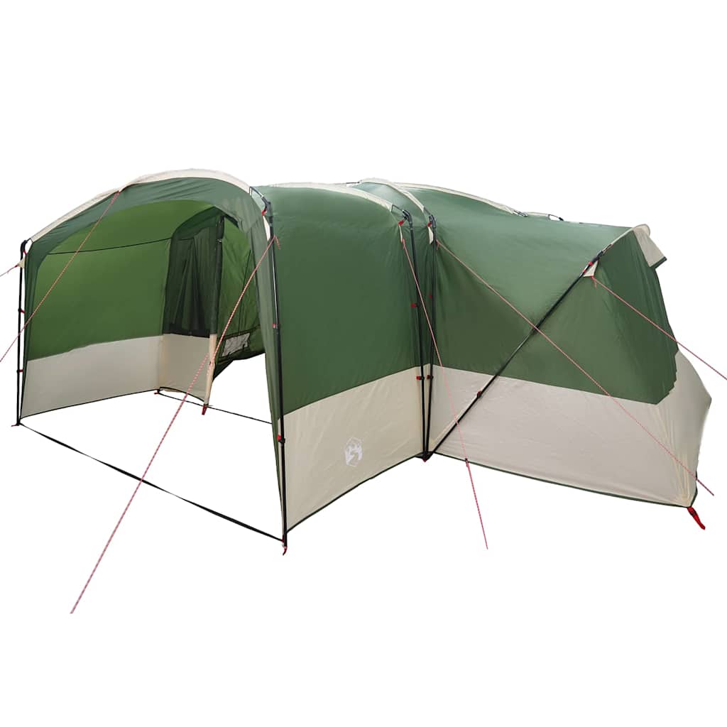 vidaXL Gezinstent met dak met opslag Groen en Wit 760 x 645 x 230 cm