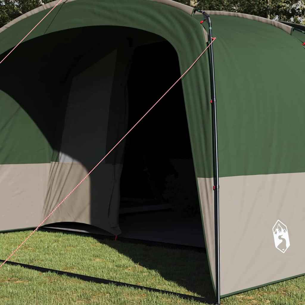 vidaXL Gezinstent met dak met opslag Groen en Wit 760 x 645 x 230 cm