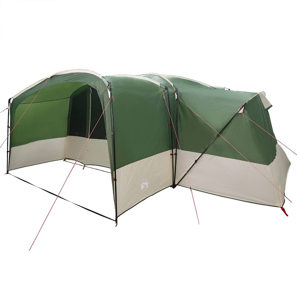 vidaXL Gezinstent met dak met opslag Groen en Wit 760 x 645 x 230 cm
