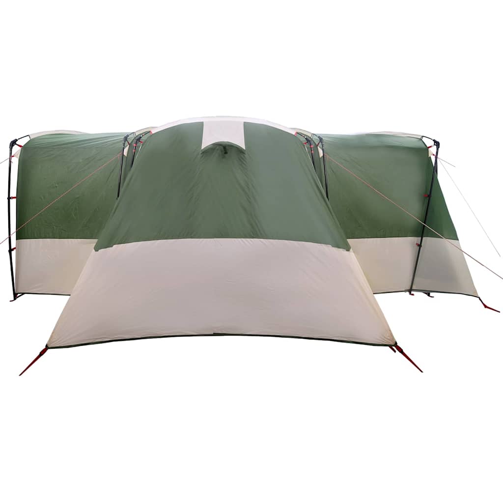 vidaXL Gezinstent met dak met opslag Groen en Wit 760 x 645 x 230 cm