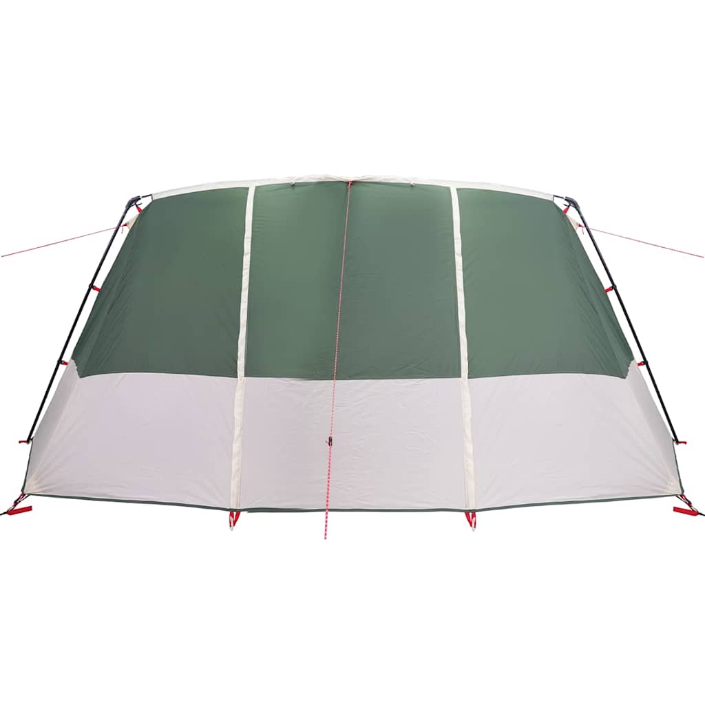 vidaXL Gezinstent met dak met opslag Groen en Wit 760 x 645 x 230 cm