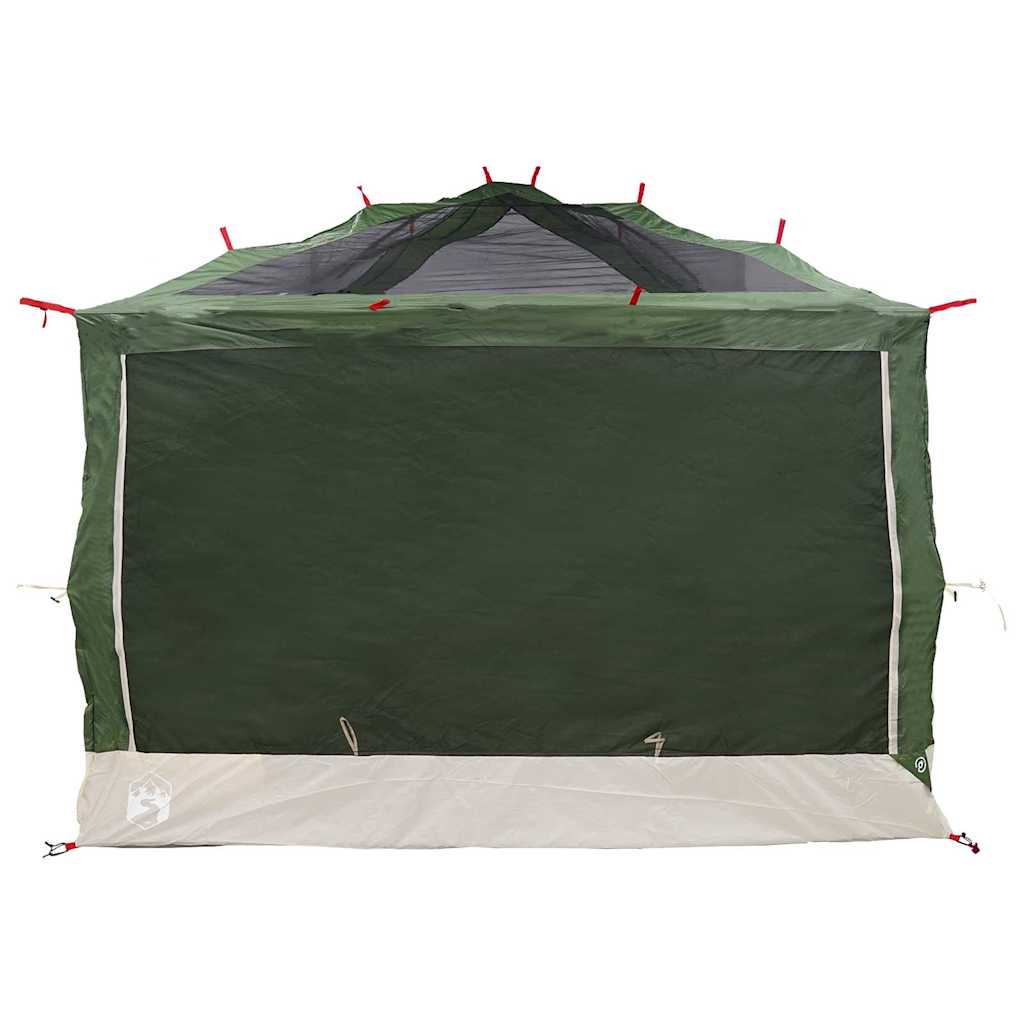 vidaXL Binnentent met dak met opslag Groen en Grijs 300 x 300 x 250 cm