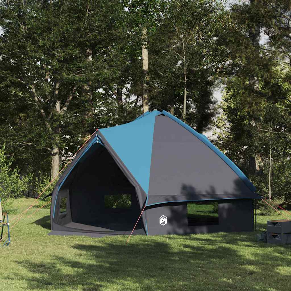 vidaXL Teepee Tent met dak met opslag Groen en Wit 490 x 410 x 210 cm