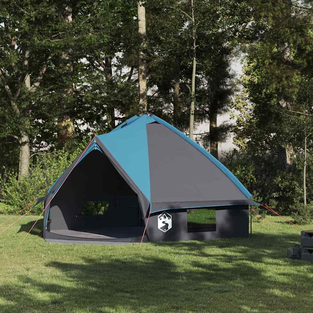 vidaXL Teepee Tent met dak met opslag Groen en Wit 490 x 410 x 210 cm
