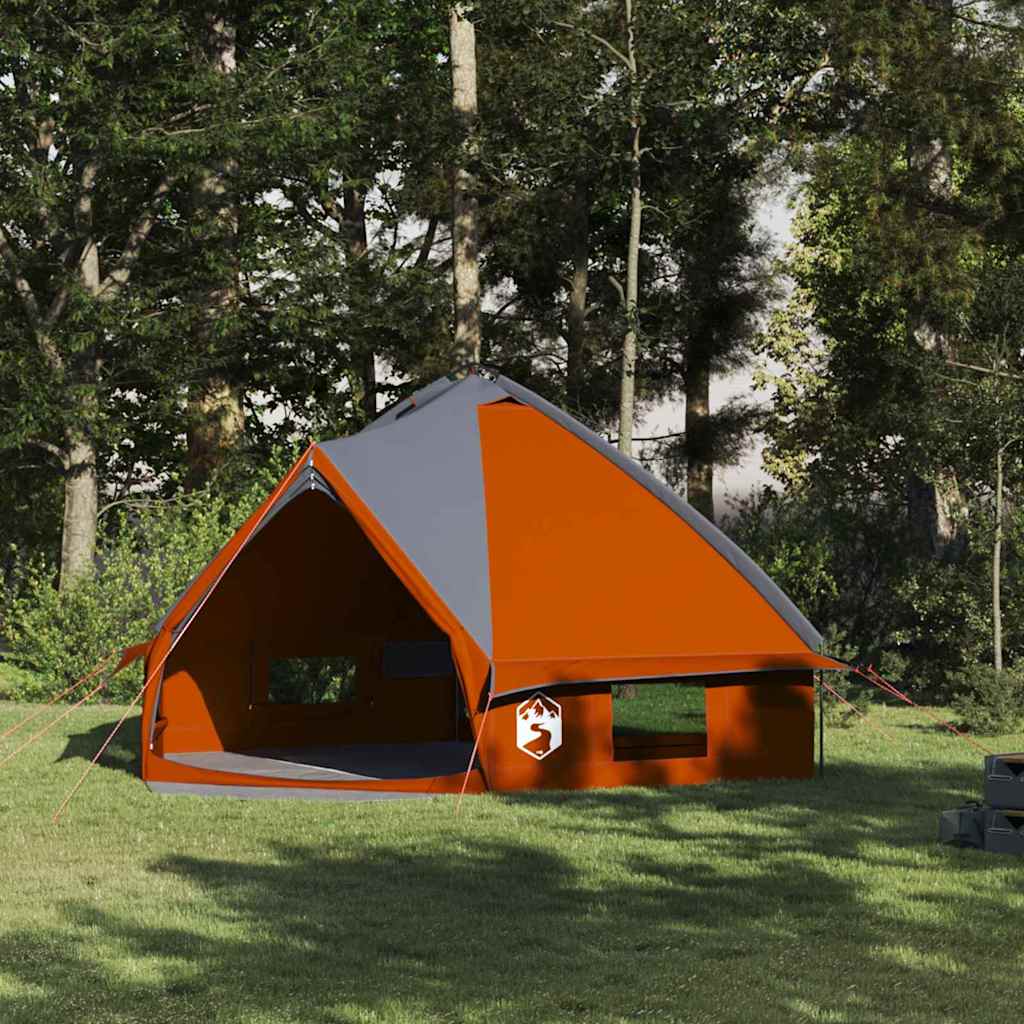 vidaXL Teepee Tent met dak met opslag Groen en Wit 490 x 410 x 210 cm