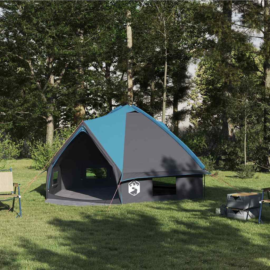 vidaXL Teepee Tent met dak met opslag Groen en Wit 490 x 410 x 210 cm