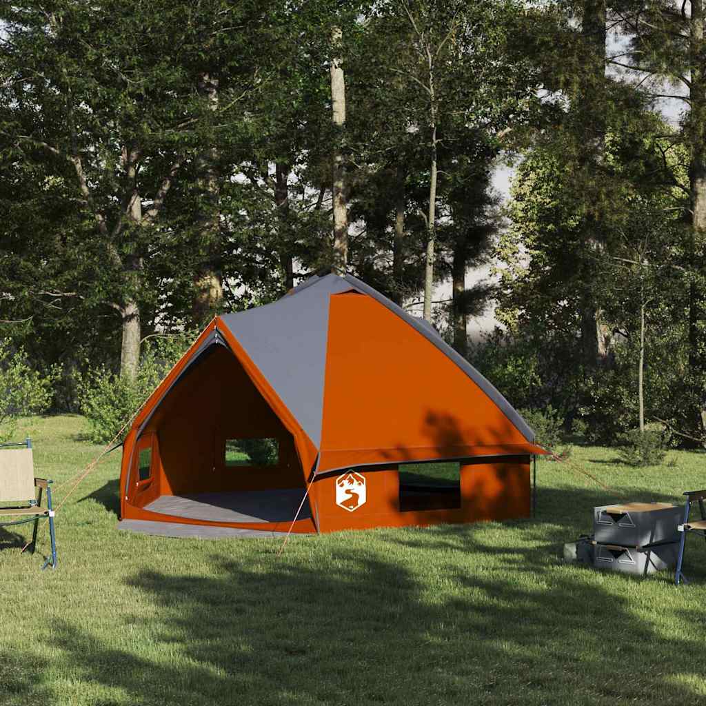 vidaXL Teepee Tent met dak met opslag Groen en Wit 490 x 410 x 210 cm