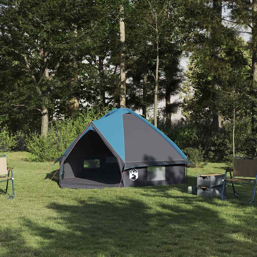 vidaXL Teepee Tent met dak met opslag Groen en Wit 490 x 410 x 210 cm
