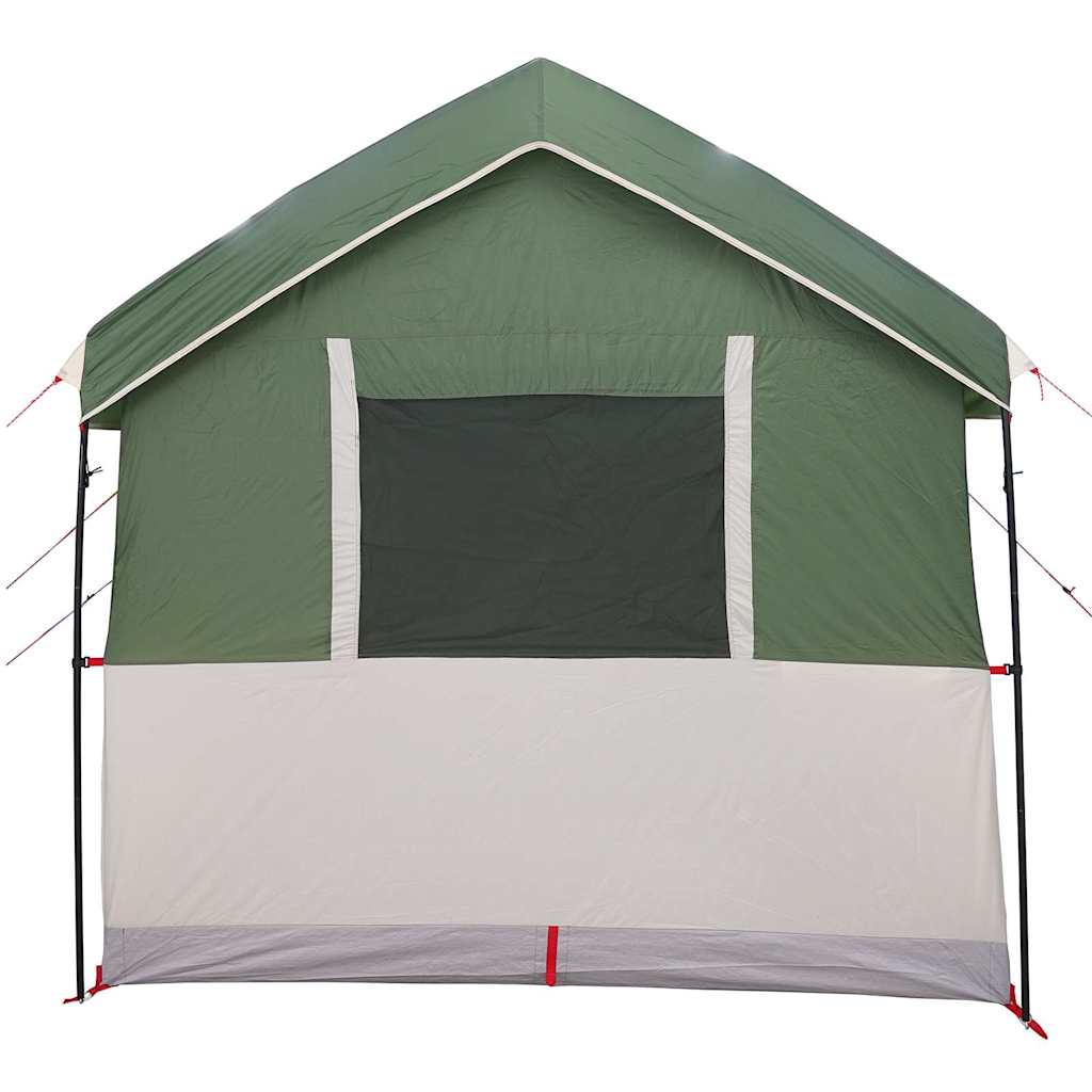 vidaXL Gezinstent met dak met opslag Groen en Wit 324 x 255 x 230 cm