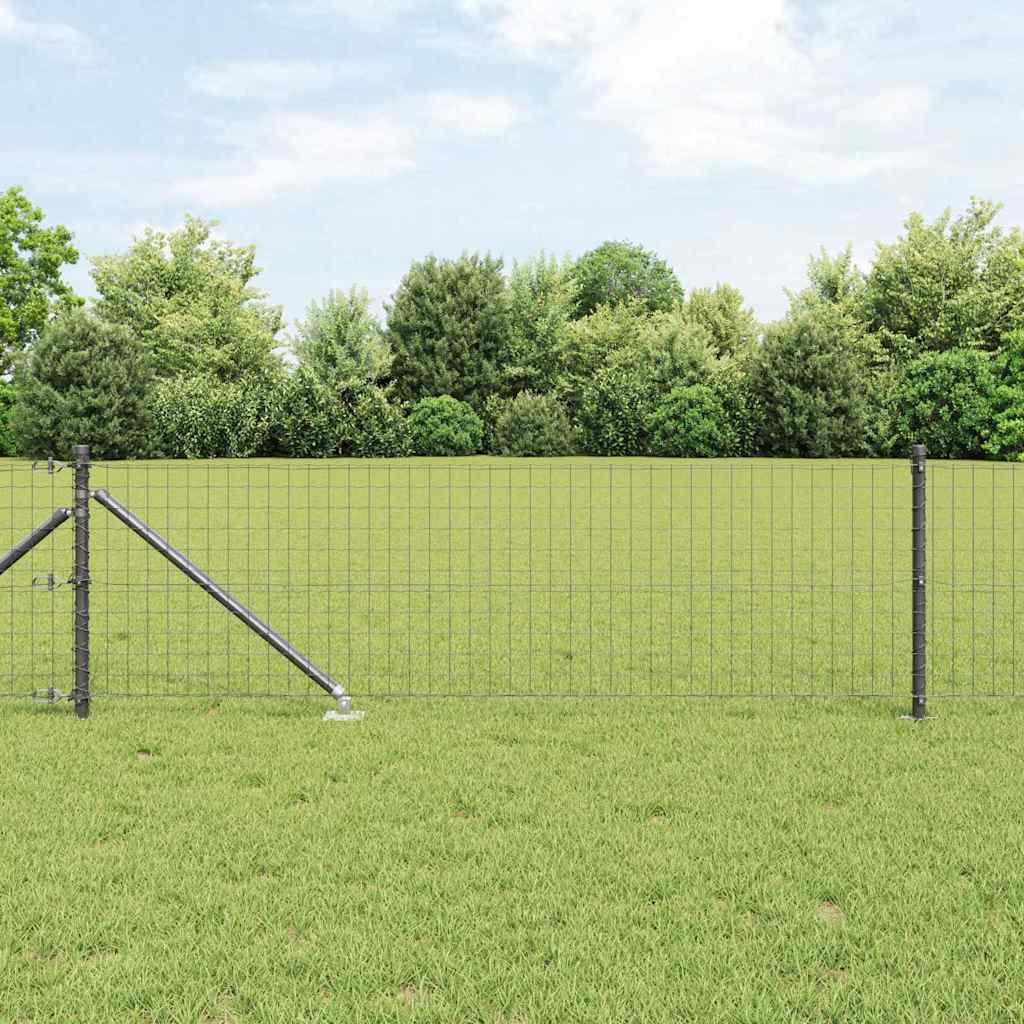 vidaXL Hekpalen 26 st Ø32 mm 80 cm gegalvaniseerd staal groen