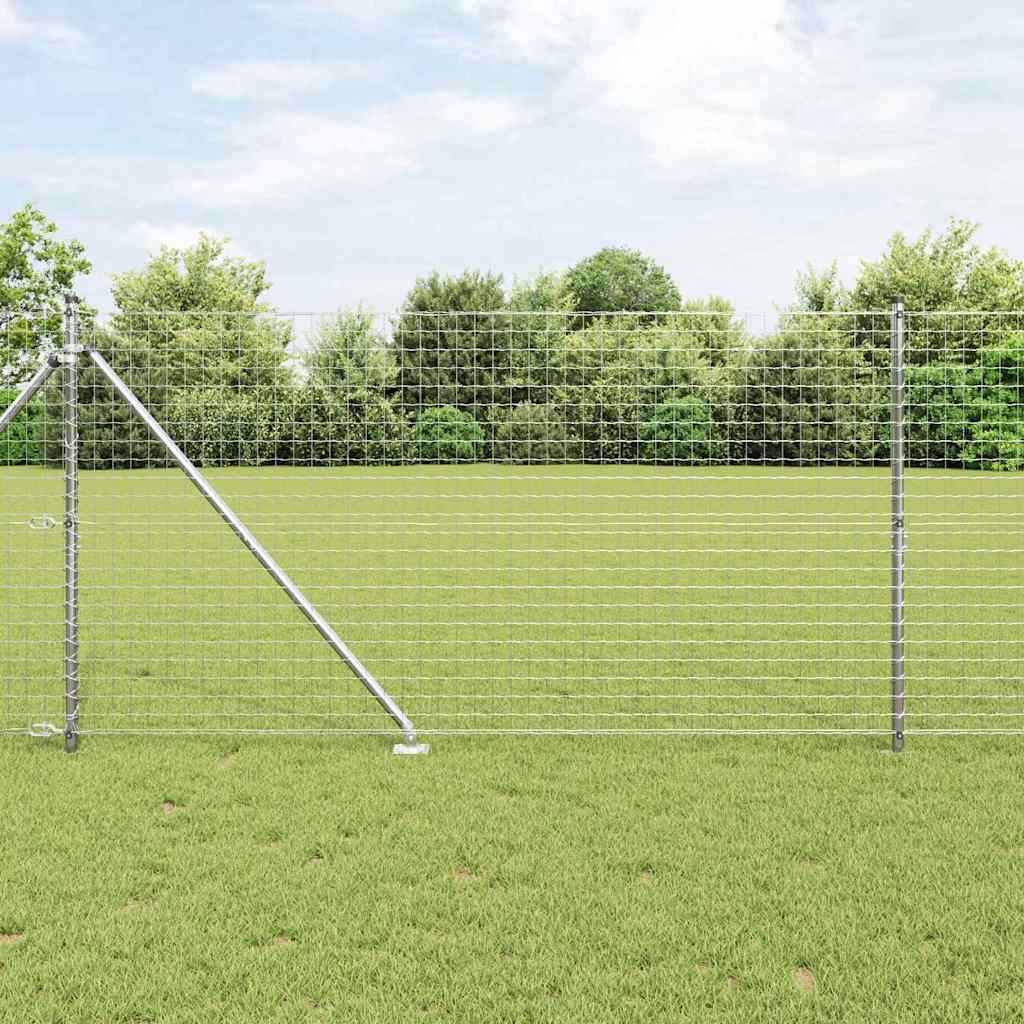 vidaXL Hekpalen 26 st Ø32 mm 80 cm gegalvaniseerd staal groen