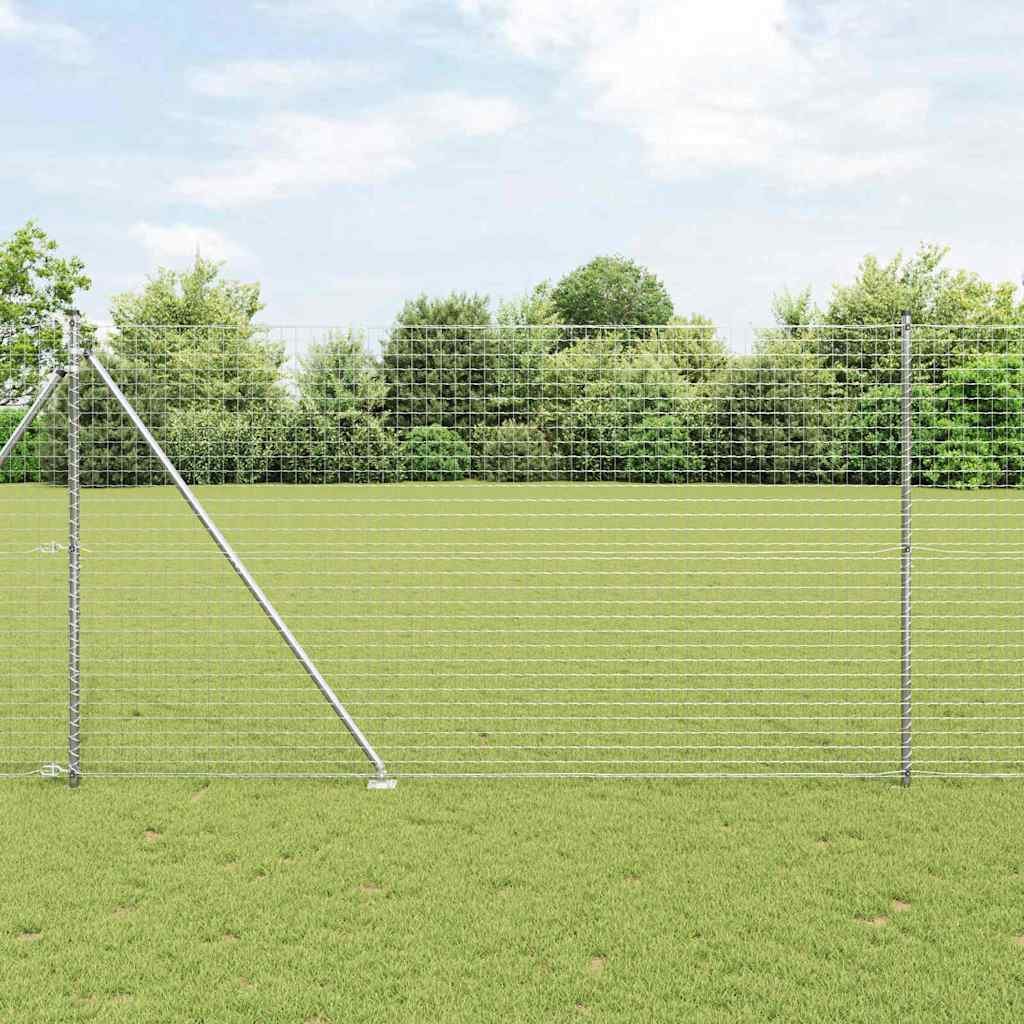 vidaXL Hekpalen 26 st Ø32 mm 80 cm gegalvaniseerd staal groen