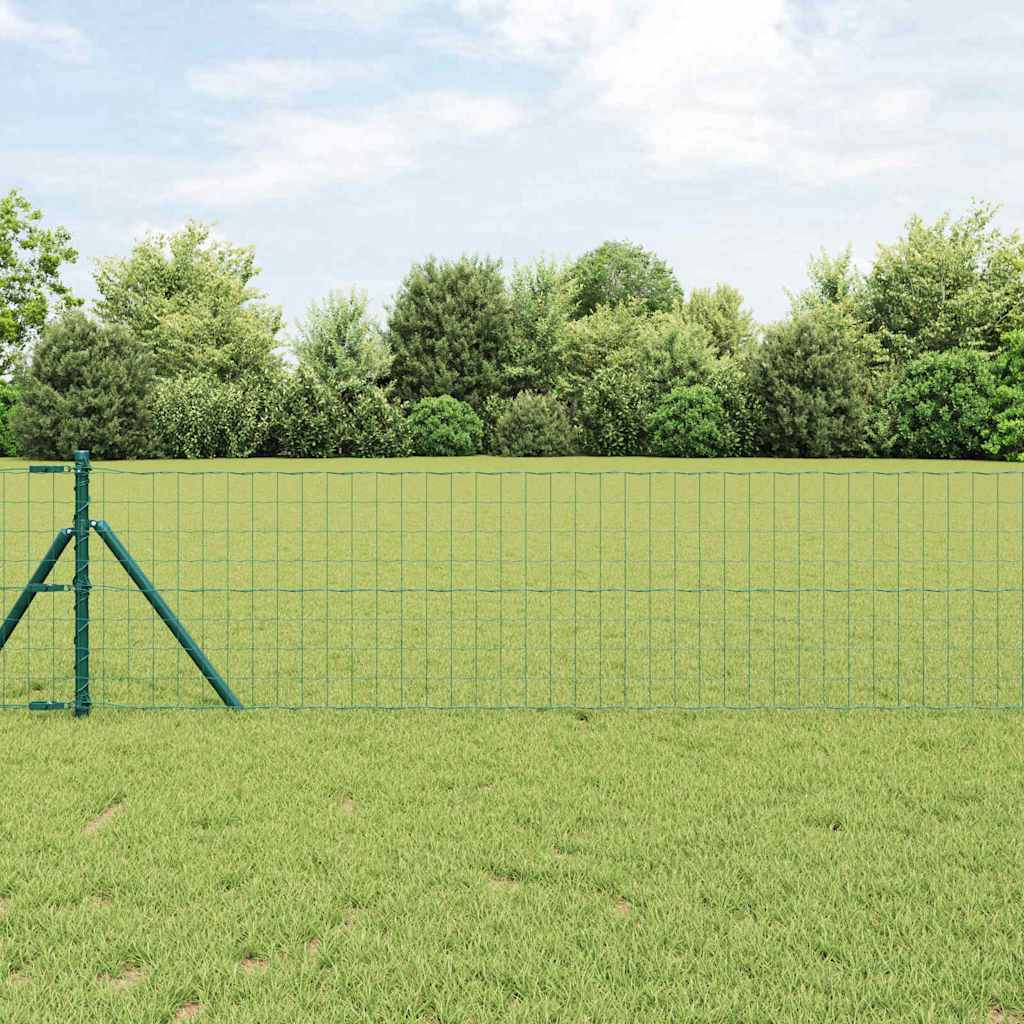 vidaXL Euro Hek Groen 0.4x10 m Staal