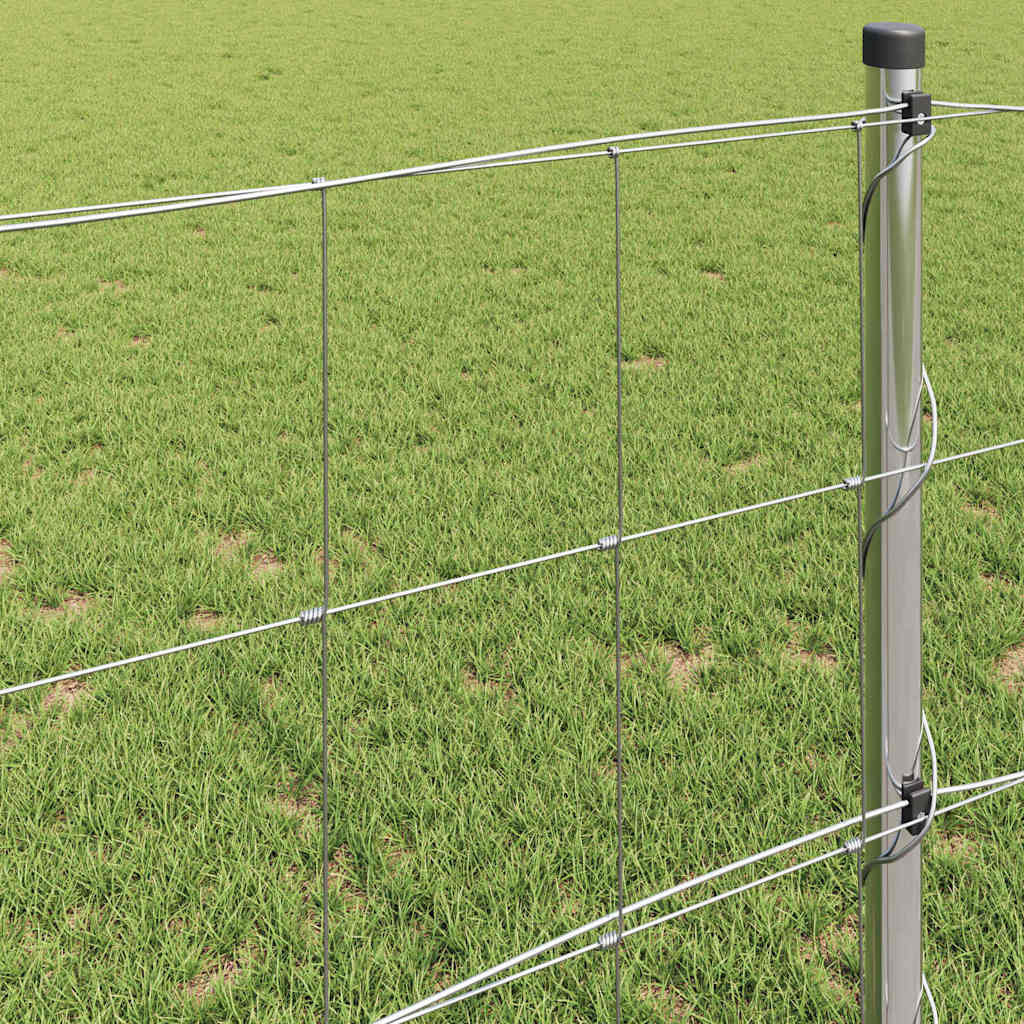 vidaXL Veldhek 0,8 x 25 m Gegalvaniseerd Staal