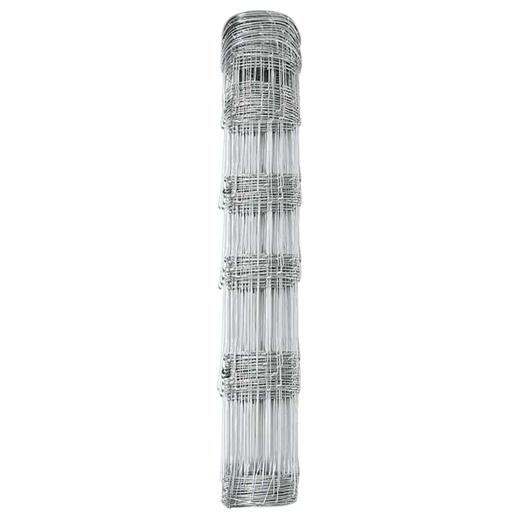 vidaXL Veldhek 0,8 x 25 m Gegalvaniseerd Staal