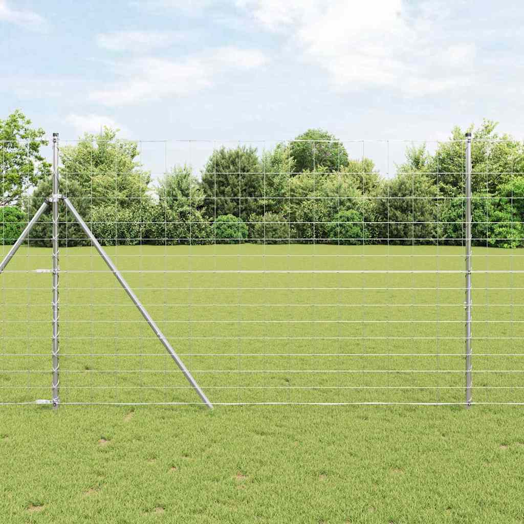 vidaXL Veldhek 0,8 x 25 m Gegalvaniseerd Staal