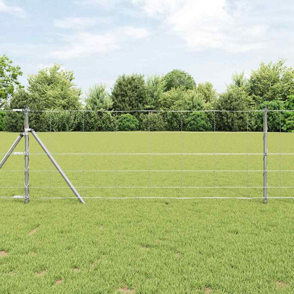 vidaXL Veldhek 0,8 x 25 m Gegalvaniseerd Staal